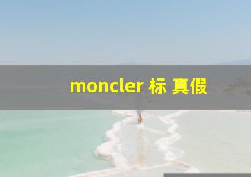 moncler 标 真假